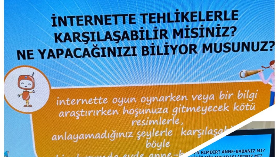 eTwinining Proje Çalışmalarımız: e-Güvenlik Etkinliğimiz